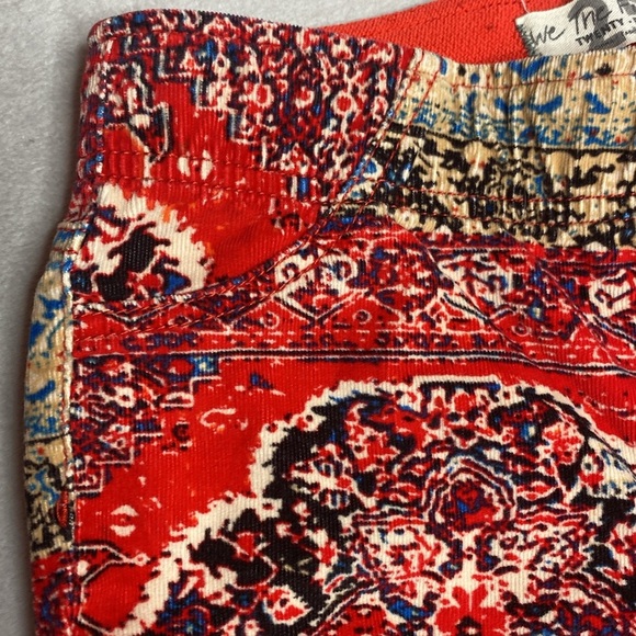 We the free flare leg corduroy patterned pants size 25 - Picture 5 of 8